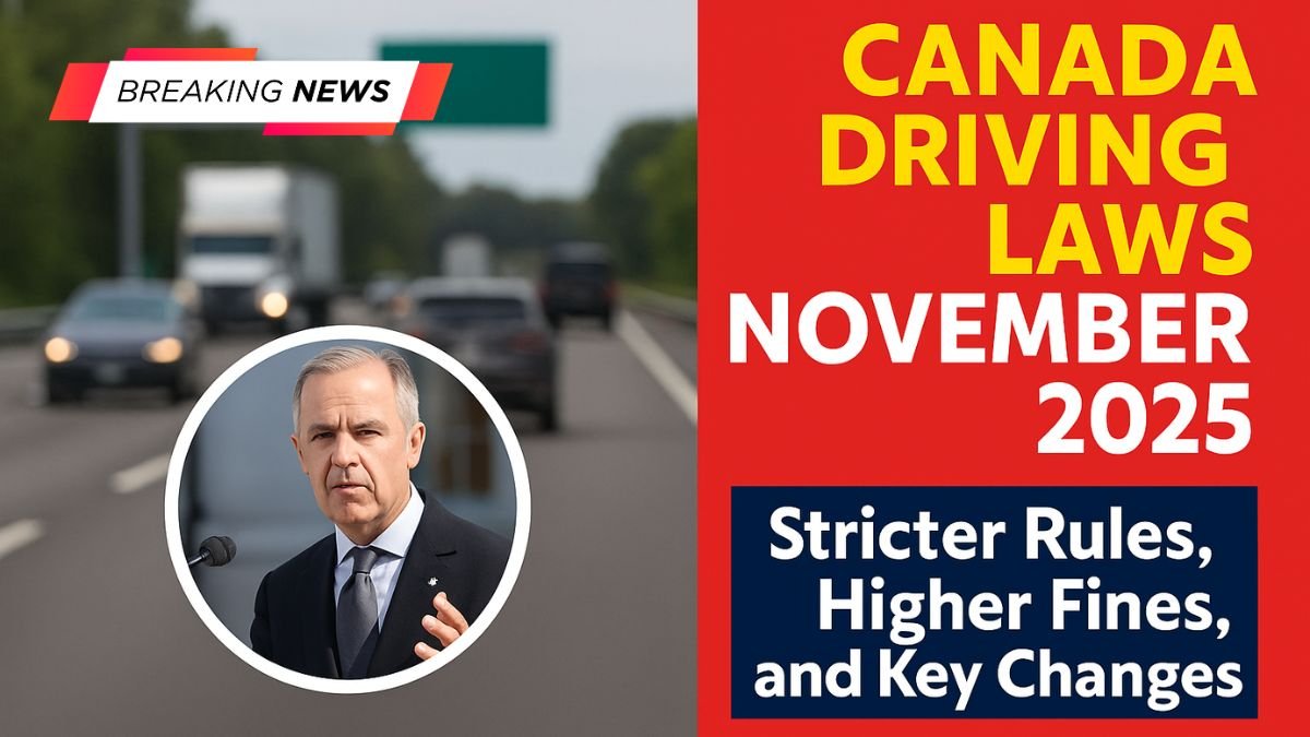 Canada Driving Laws November 2025: Stricter Rules, Higher Fines, and Key Changes